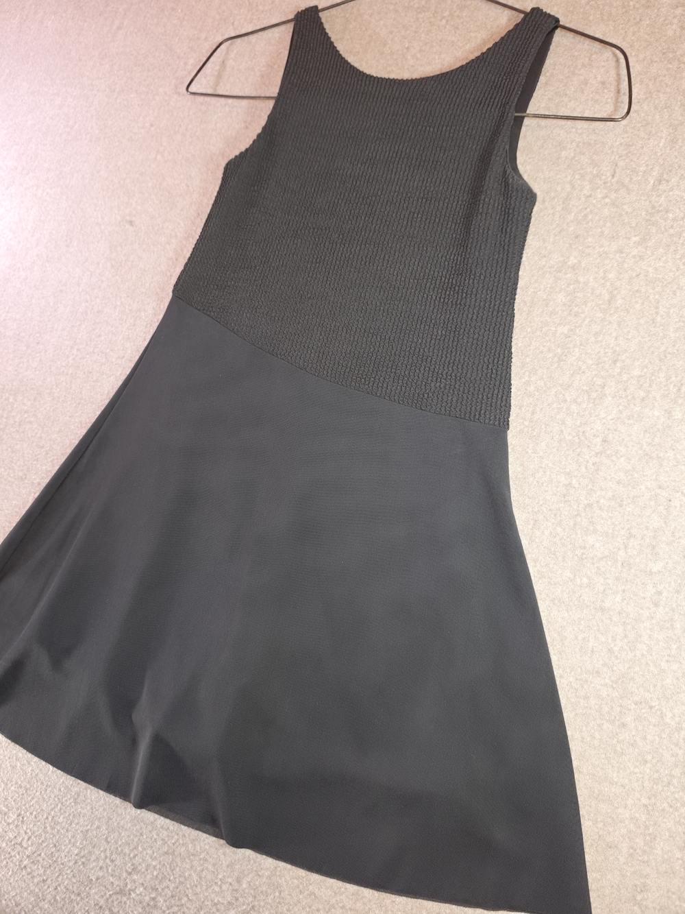 Kimberly C Black Ribbed Romper Dress | Athletic | Pocket Shorts | Womens Small